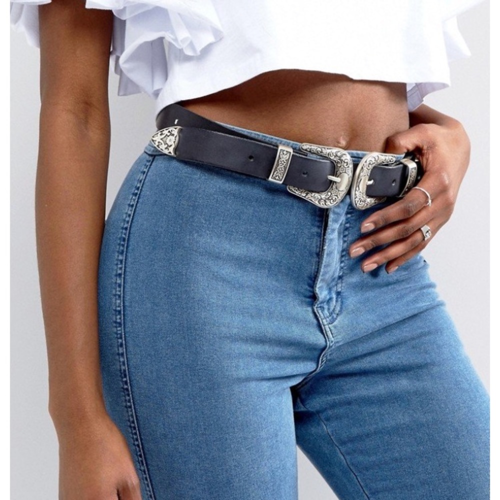ASOS - Double Buckle Western Belt